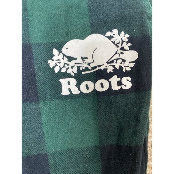 ROOTS OF CANADA MEN'S GREEN/BLUE BUFFALO PLAID LOUNGE PAJAMA PANTS SZ S NWOT - Picture 4 of 6